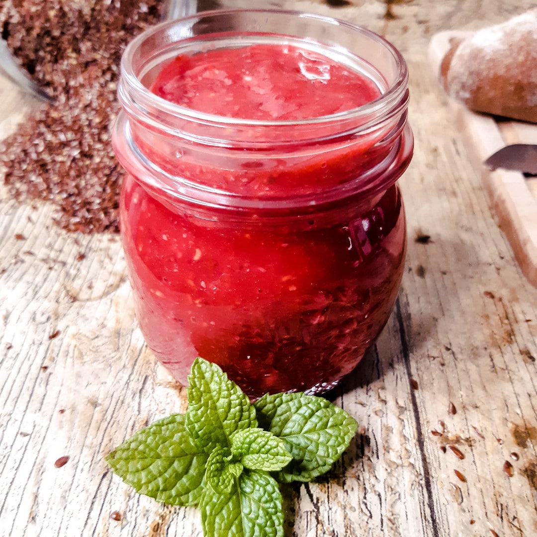 Confiture framboise crue