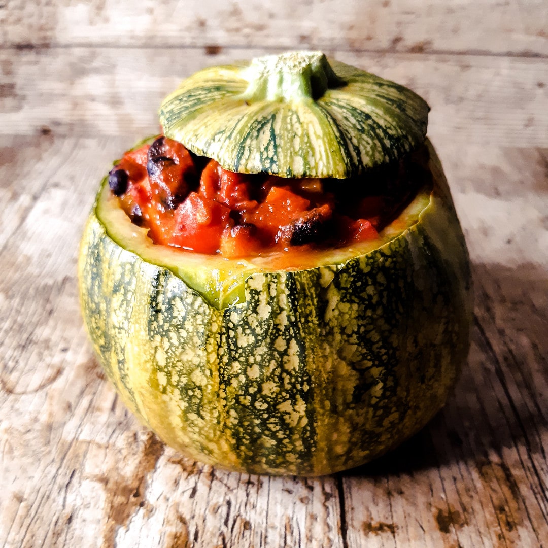 Courgette farcie au chili-min Courgette farcie au chili-min