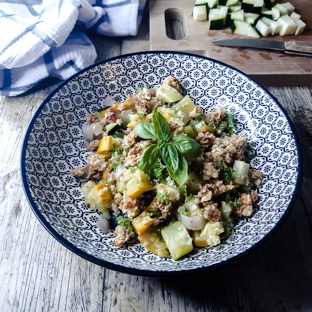 Crumble courgette