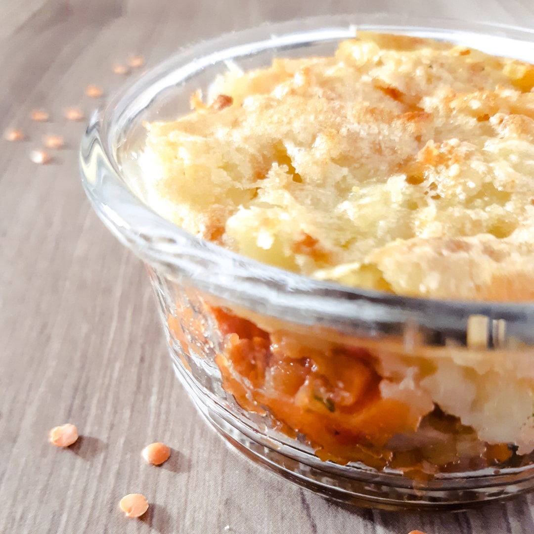 Hachi parmentier aux lentilles