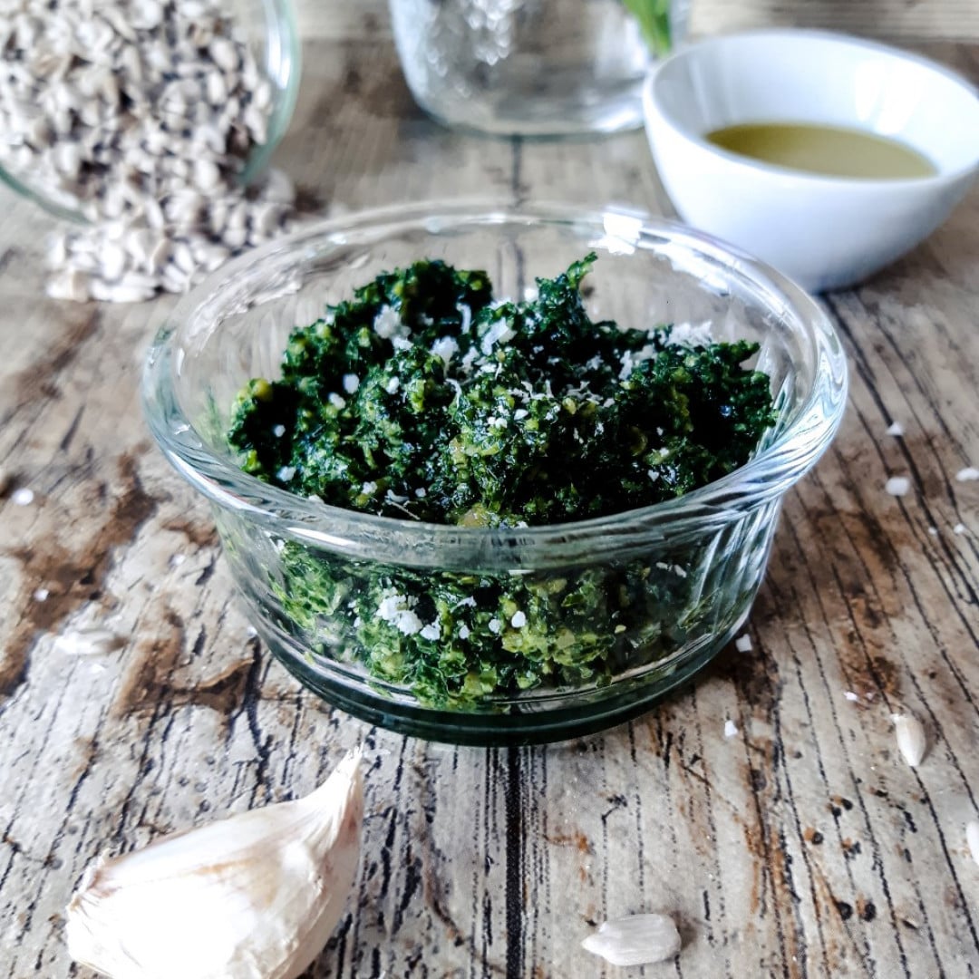 Pesto chou-kale