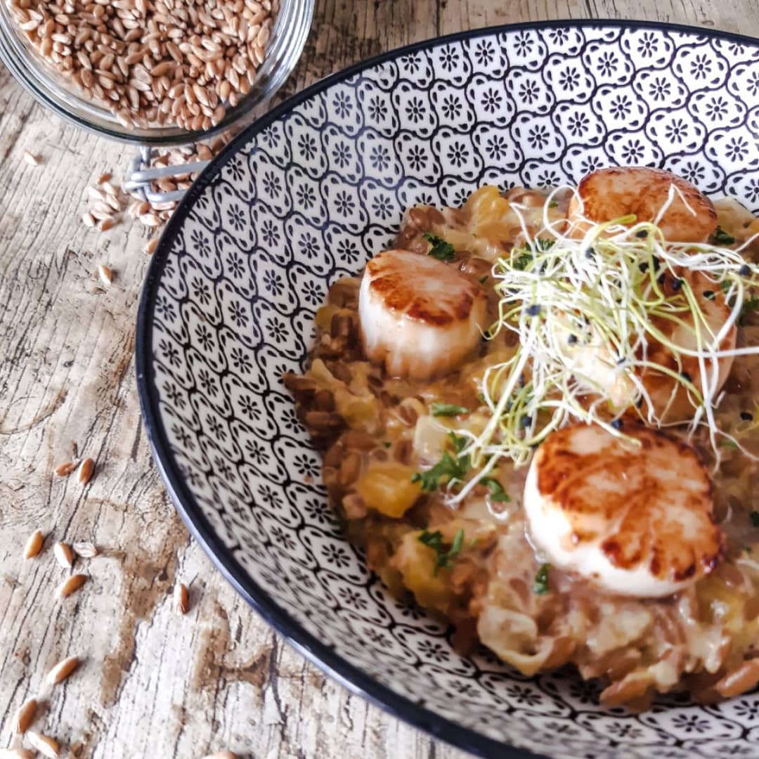 Risotto d'épeautre à la courge