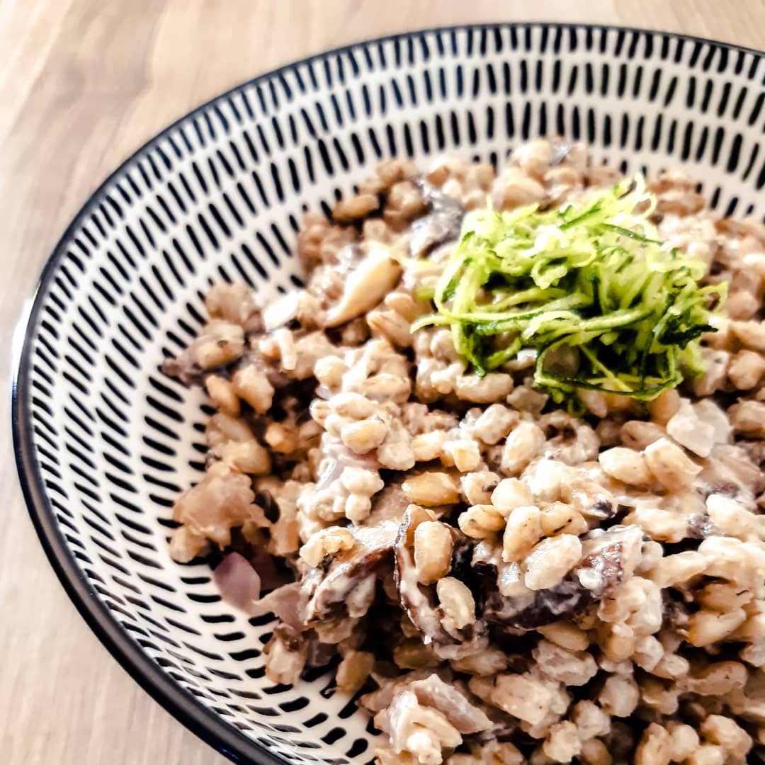 Risotto d'orge aux champignons Risotto d'orge aux champignons