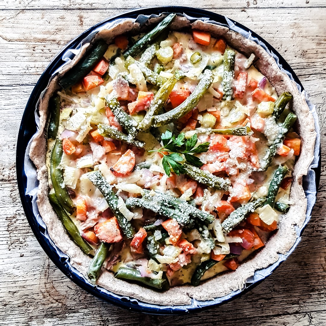 Tarte légumes et thon