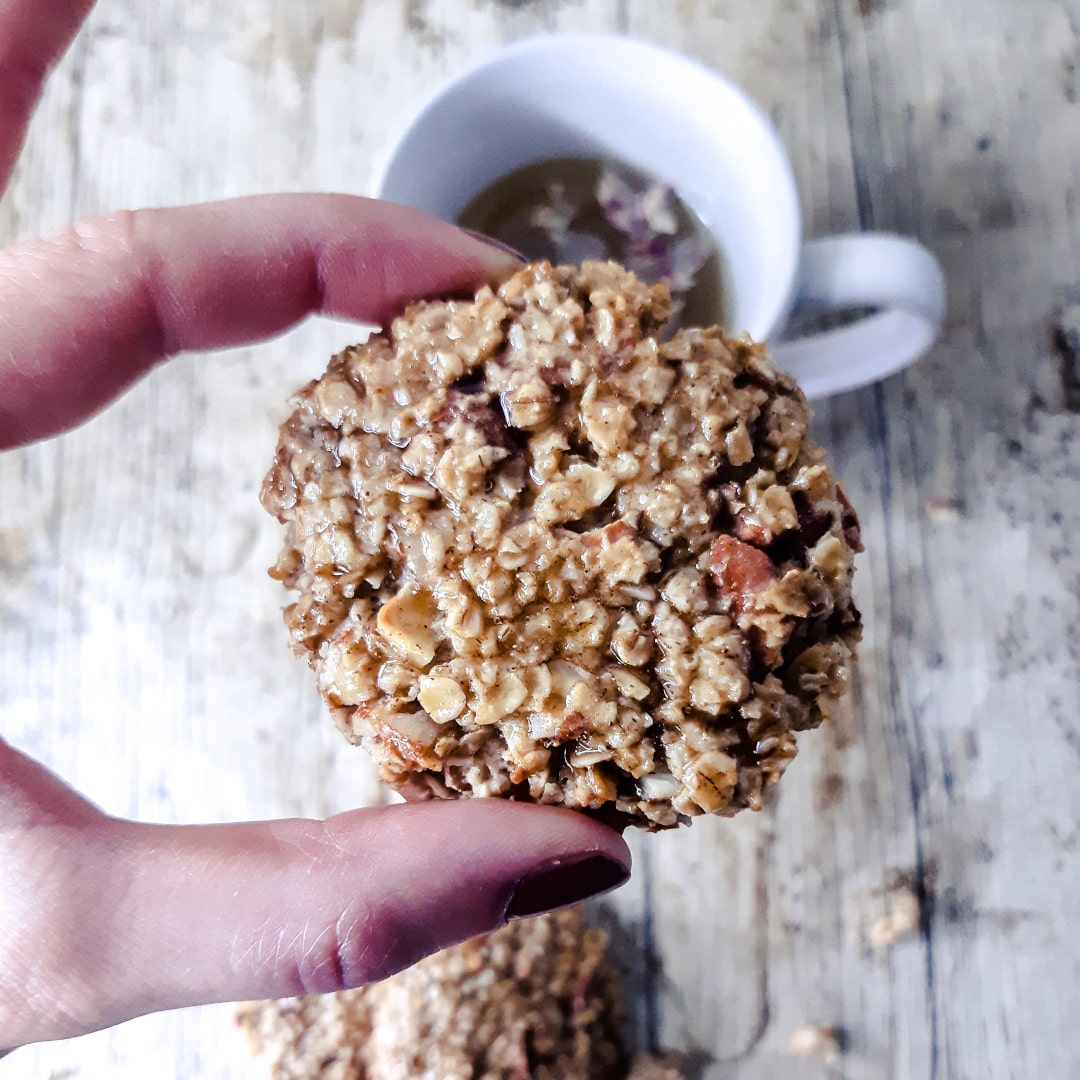 Cookies avoine compote et cannelle