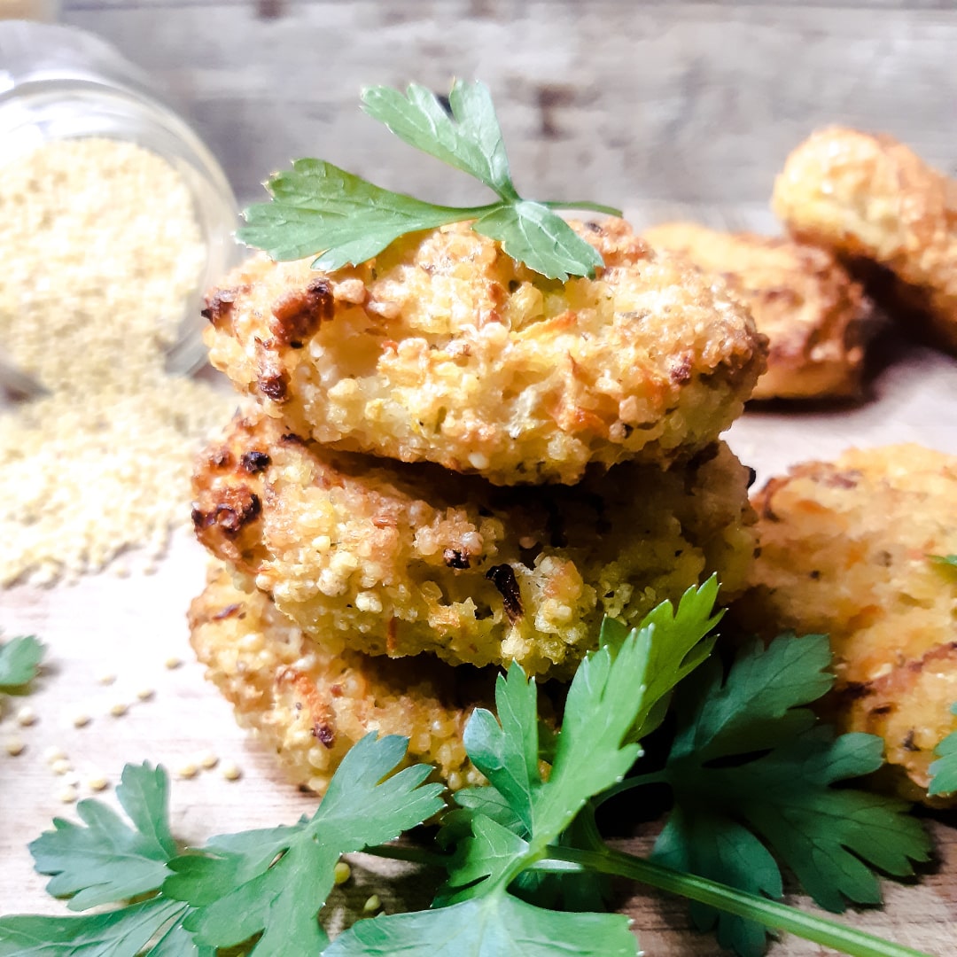 Galettes millet légumes-min Galettes millet légumes