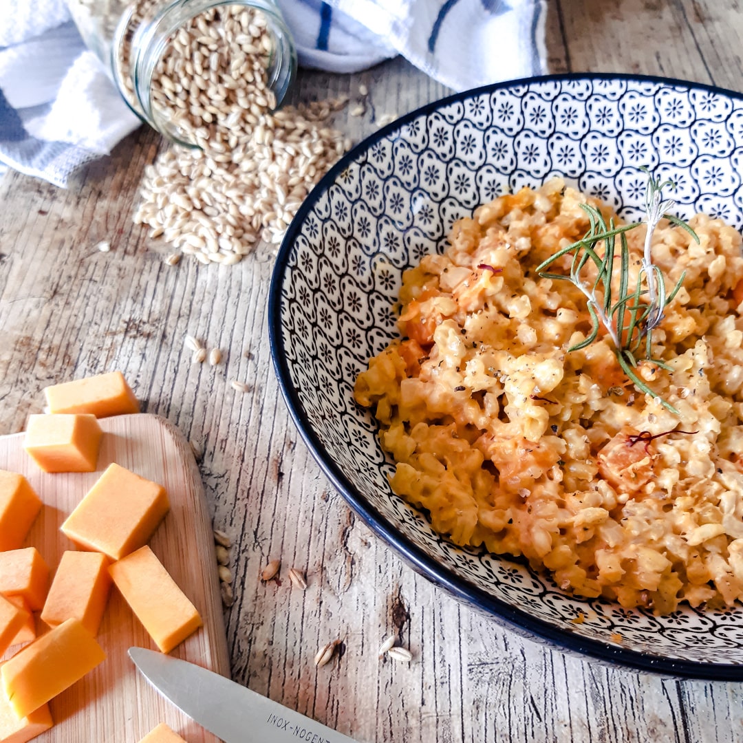Risotto d'orge courge et safran