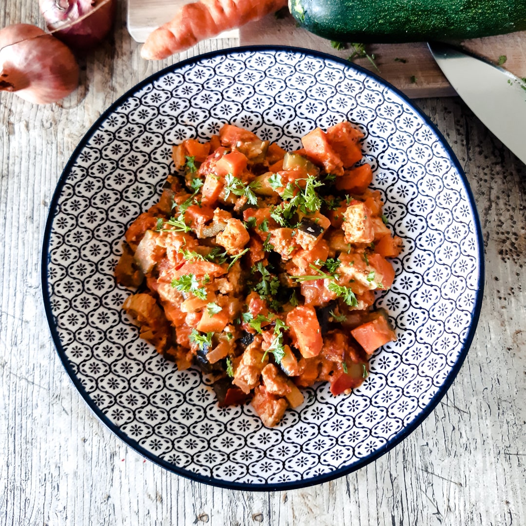 Tofu mijoté aux épices