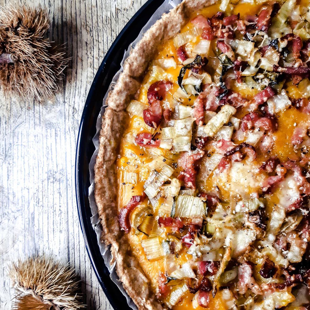 Tarte courge cote de bette et lardons Tarte courge cote de bette et lardons
